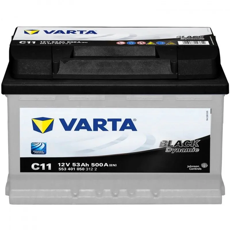 Аккумулятор VARTA Black Dynamic 53 Ач, 500 А, 12 v, Обратная R+ (0), DIN LB2, B13