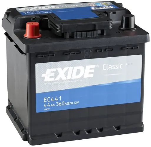 Аккумулятор EXIDE Classic 44 Ач, 360 А, 12 v, Прямая L+ (1), DIN L1, B13