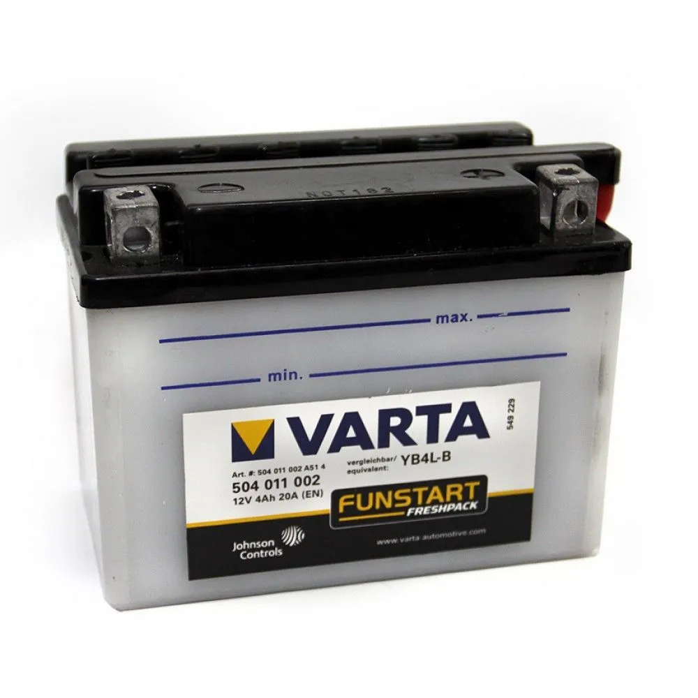 Аккумулятор VARTA PowerSports FreshPack 4 Ач, 50 А, 12 v, Обратная R+ (0)