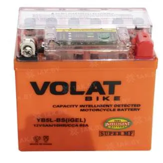 Аккумулятор VOLAT YB5L-BS AGM 5 Ач, 65 А, 12 v, Обратная R+ (0)