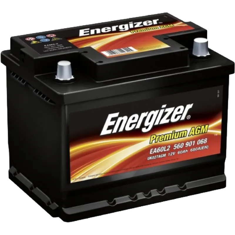 Аккумулятор ENERGIZER Premium 60 Ач, 540 А, 12 v, Прямая L+ (1), DIN LB2, B13