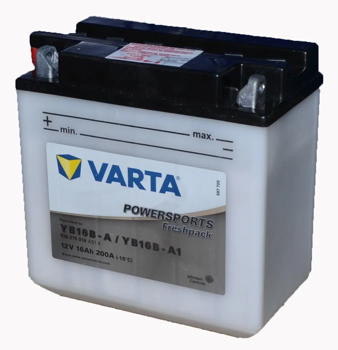 Аккумулятор VARTA PowerSports FreshPack 16 Ач, 200 А, 12 v, Прямая L+ (1)