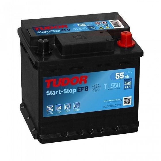 Аккумулятор Tudor EFB 55 R+