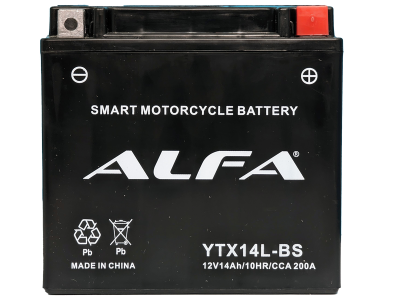 Аккумулятор ALFA YTX14L-BS 14Ah