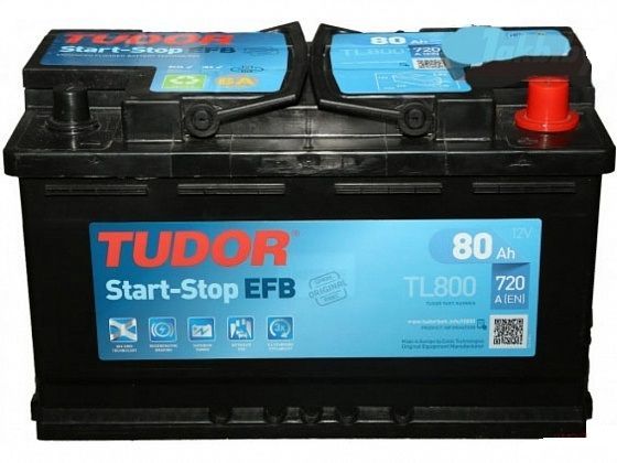 Аккумулятор Tudor EFB 100 R+