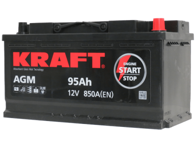 Аккумулятор KRAFT AGM 95 R+