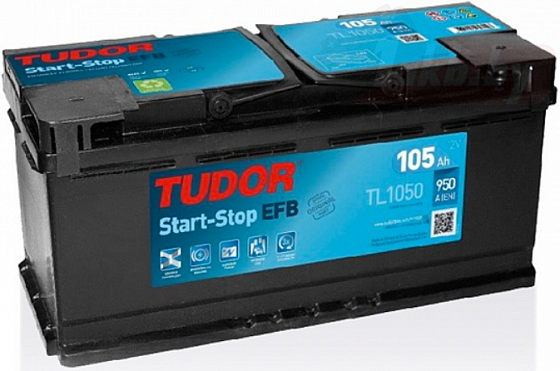 Аккумулятор Tudor EFB 105 R+