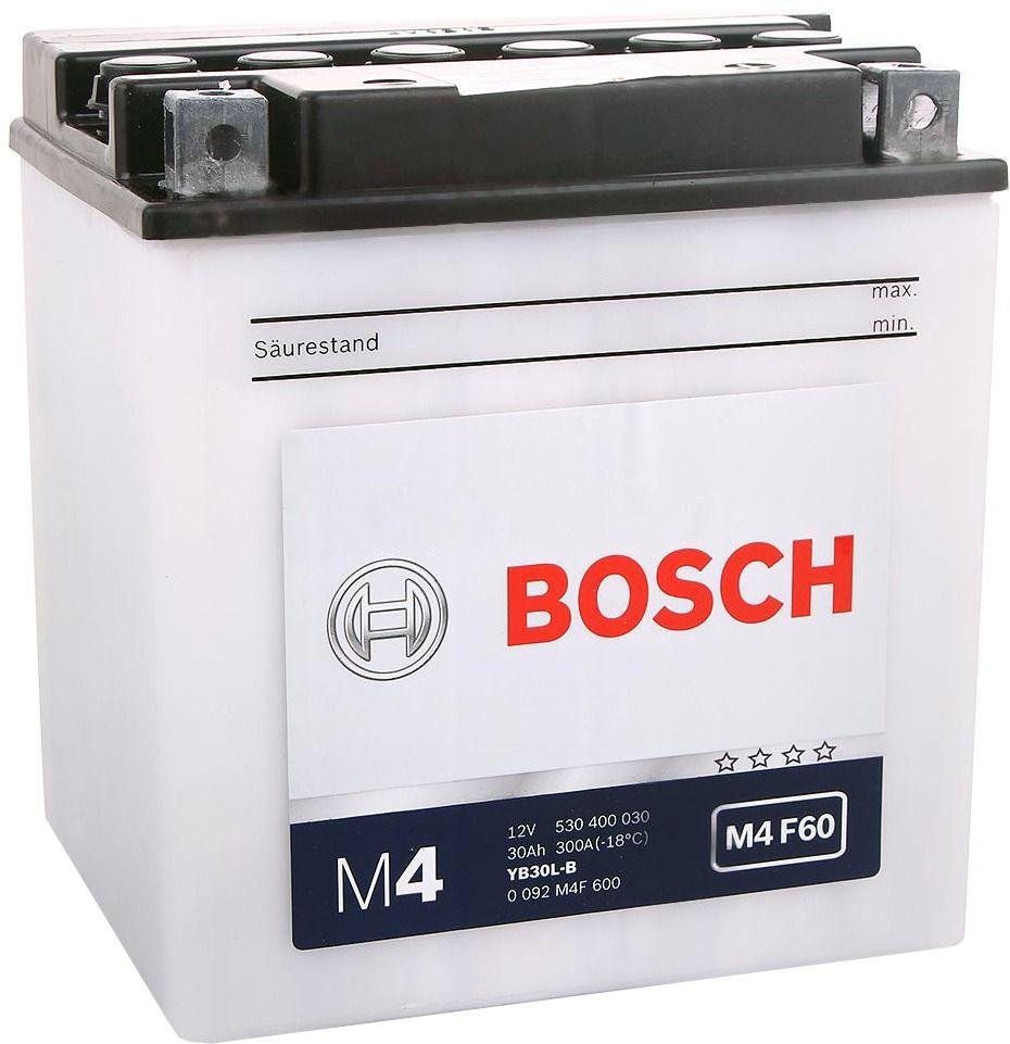 Аккумулятор BOSCH M4 F60 530 400 030 (30 A/H) 300A R+