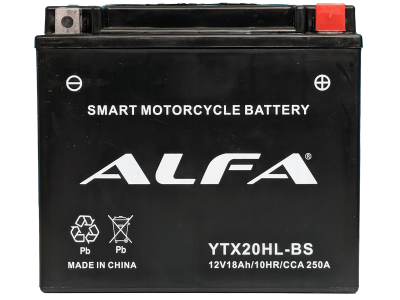 Аккумулятор ALFA YTX20HL-BS 18Ah